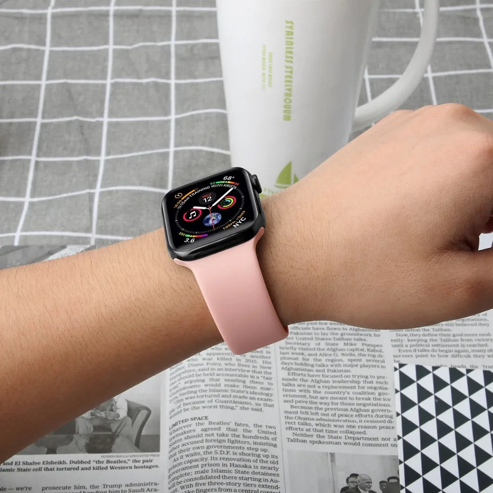 Silicone Strap For Apple Watch Band